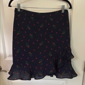 Banana Republic Cherry Print Ruffle Skirt